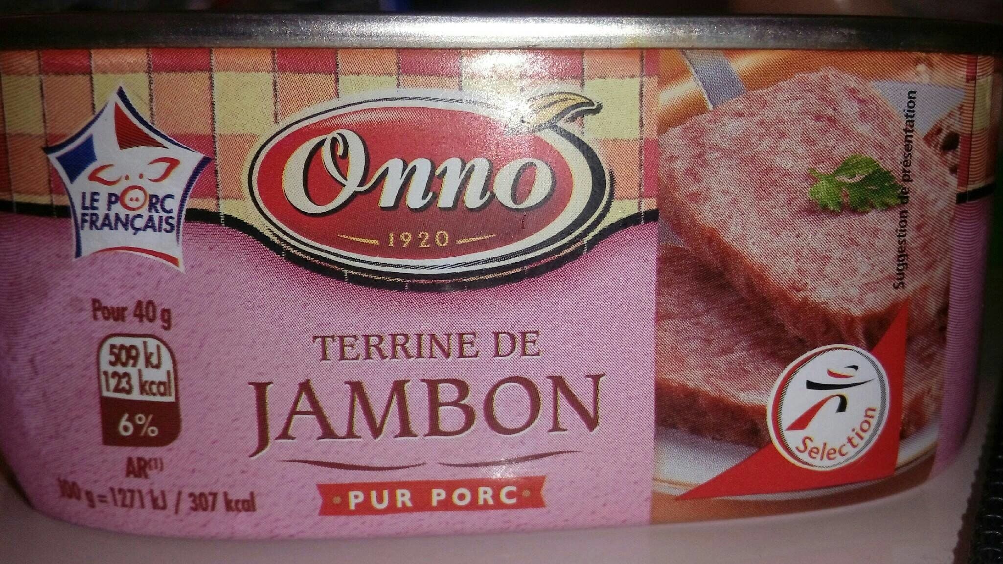 Onno Terrine De Jambon, Label Rouge, La Boite De 200 gr packshot