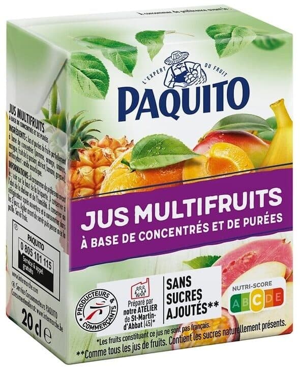 Paquito Abc multifruit briquettes 6x20cl packshot