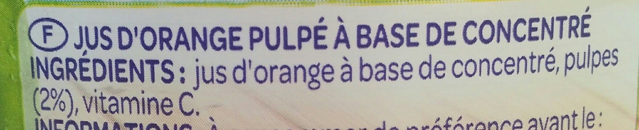 Antartic Jus d'orange pulpé à base de concentré packshot