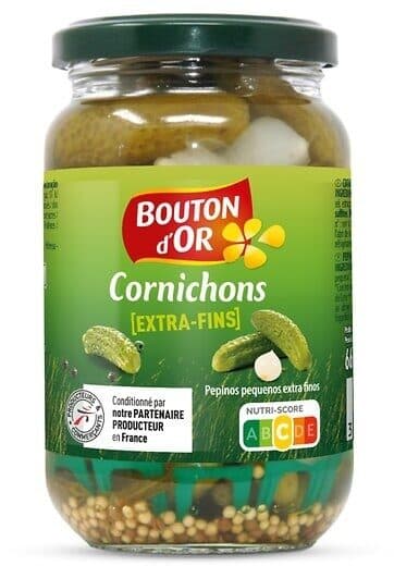 Bouton d'or CORNICHONS FINS BOCAL BO 870 g packshot