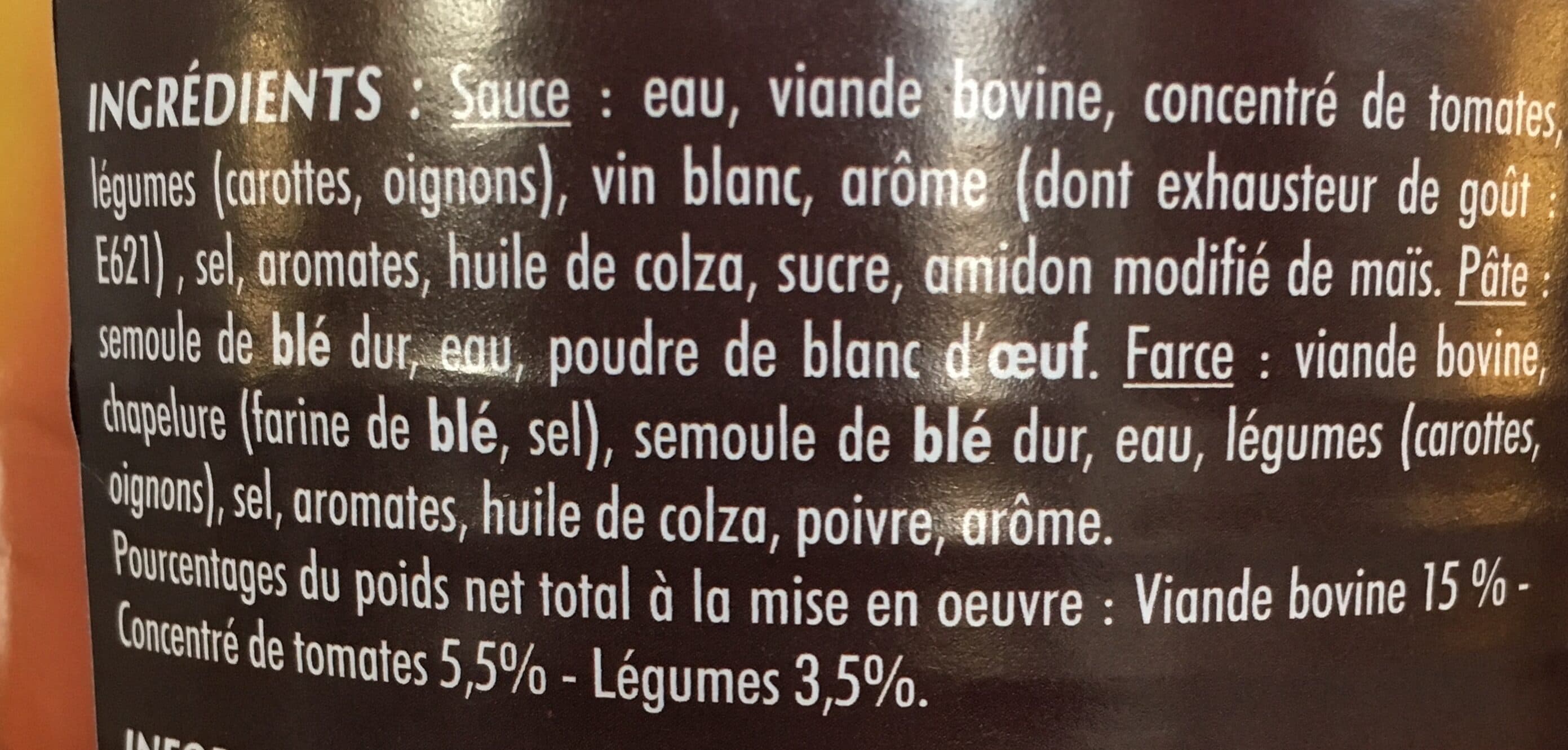 Fiorini Ravioli Bolognaise 800g VBF packshot