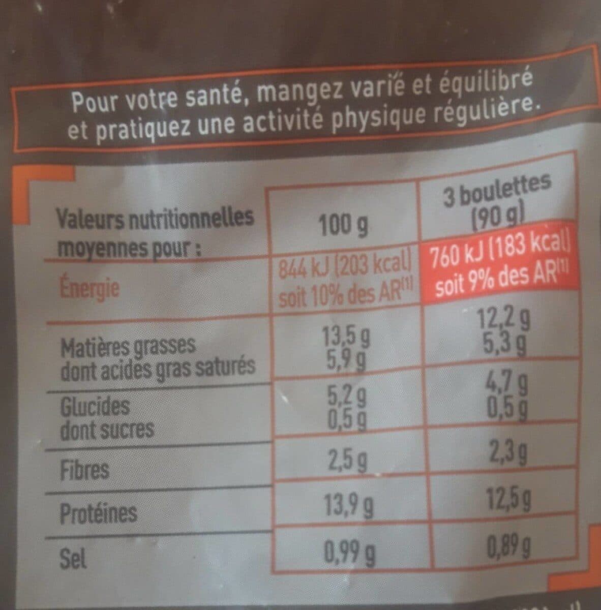 Netto Boulettes au boeuf netto 900g vbf packshot