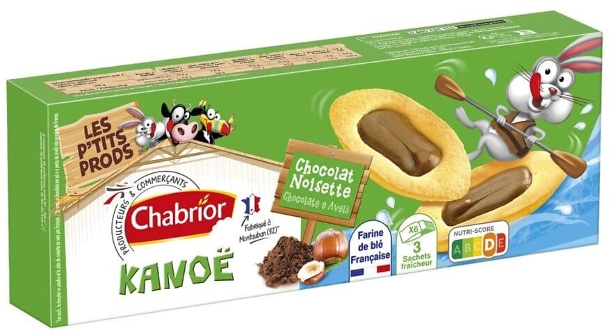 Chabrior 18 Barquettes chocolat noisette 120g KANOE - P'tits Prods packshot