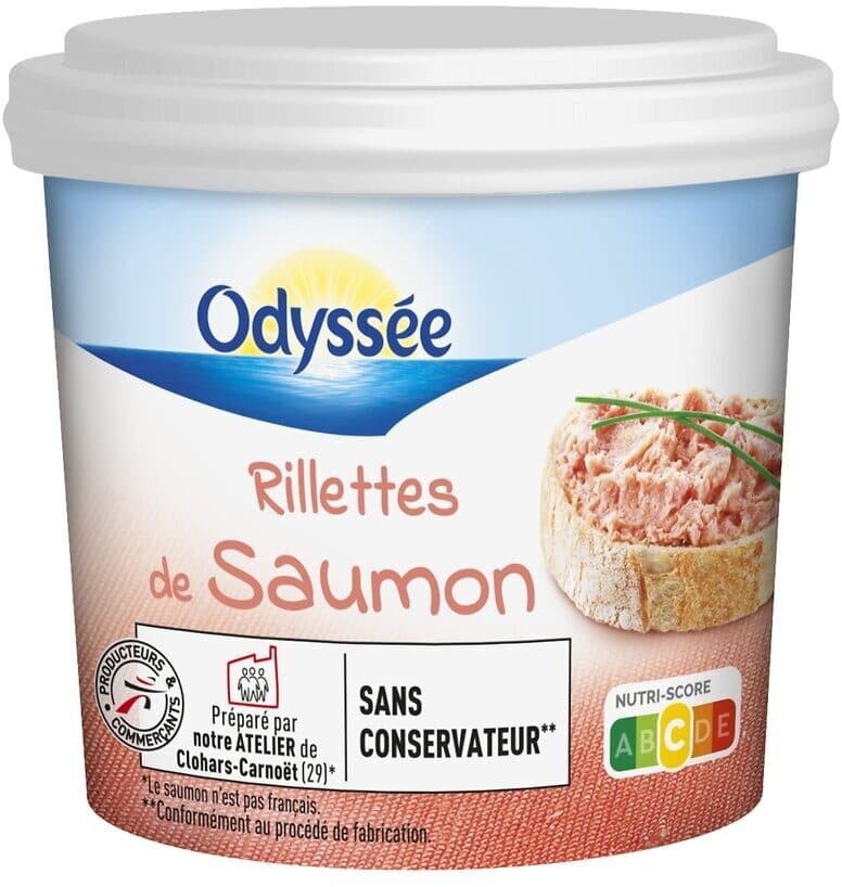 Odyssée Rillettes de saumon - ODYSSEE - 150g packshot