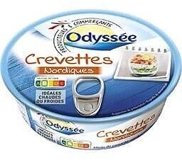 Odyssée Crevettes nordiques 165g 100g packshot