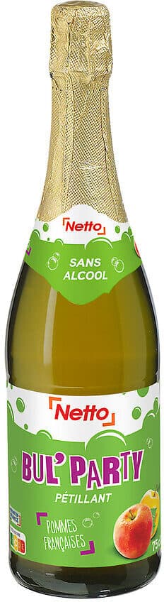 Netto BUL'PARTY Jus de pomme gazéifié 75cl packshot