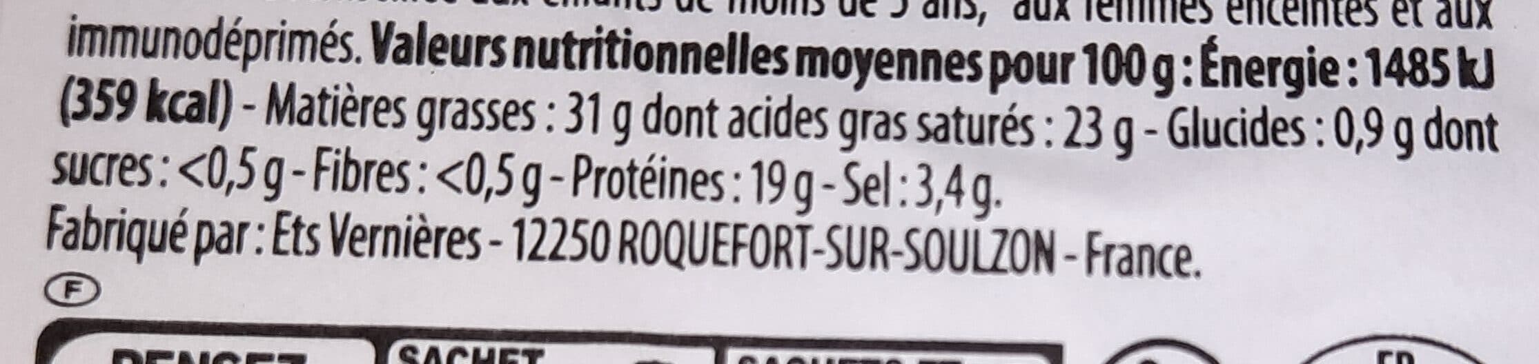 Les Mousquetaires Roquefort aop 150g packshot