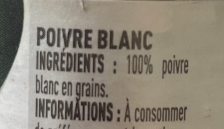 Cigalou Poivre Blanc packshot