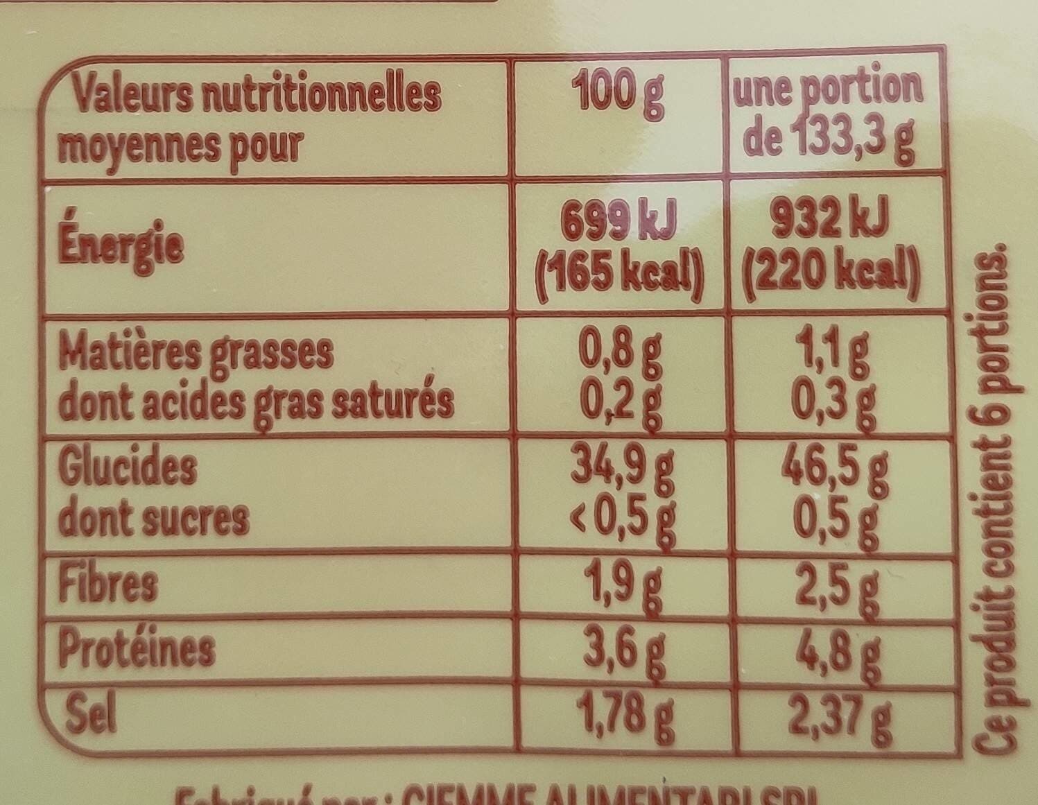 Fiorini GNOCCHI NATURE 800g packshot
