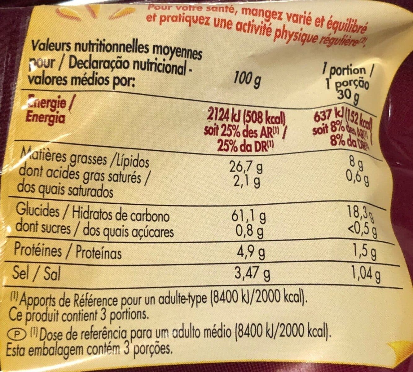 Bouton d'or Cricfie's saveur bacon packshot