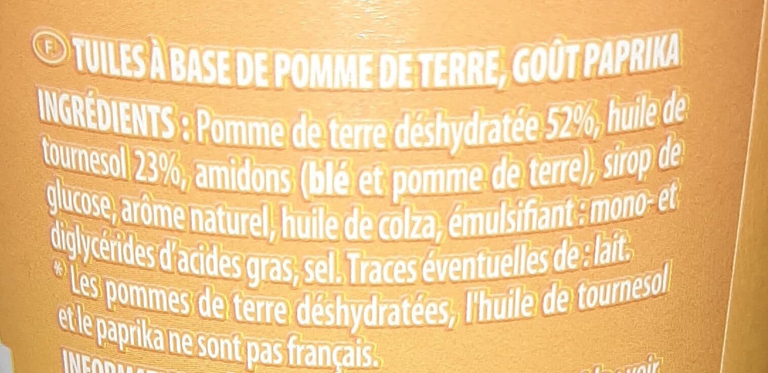 Bouton d'or Tuiles saveur paprika packshot