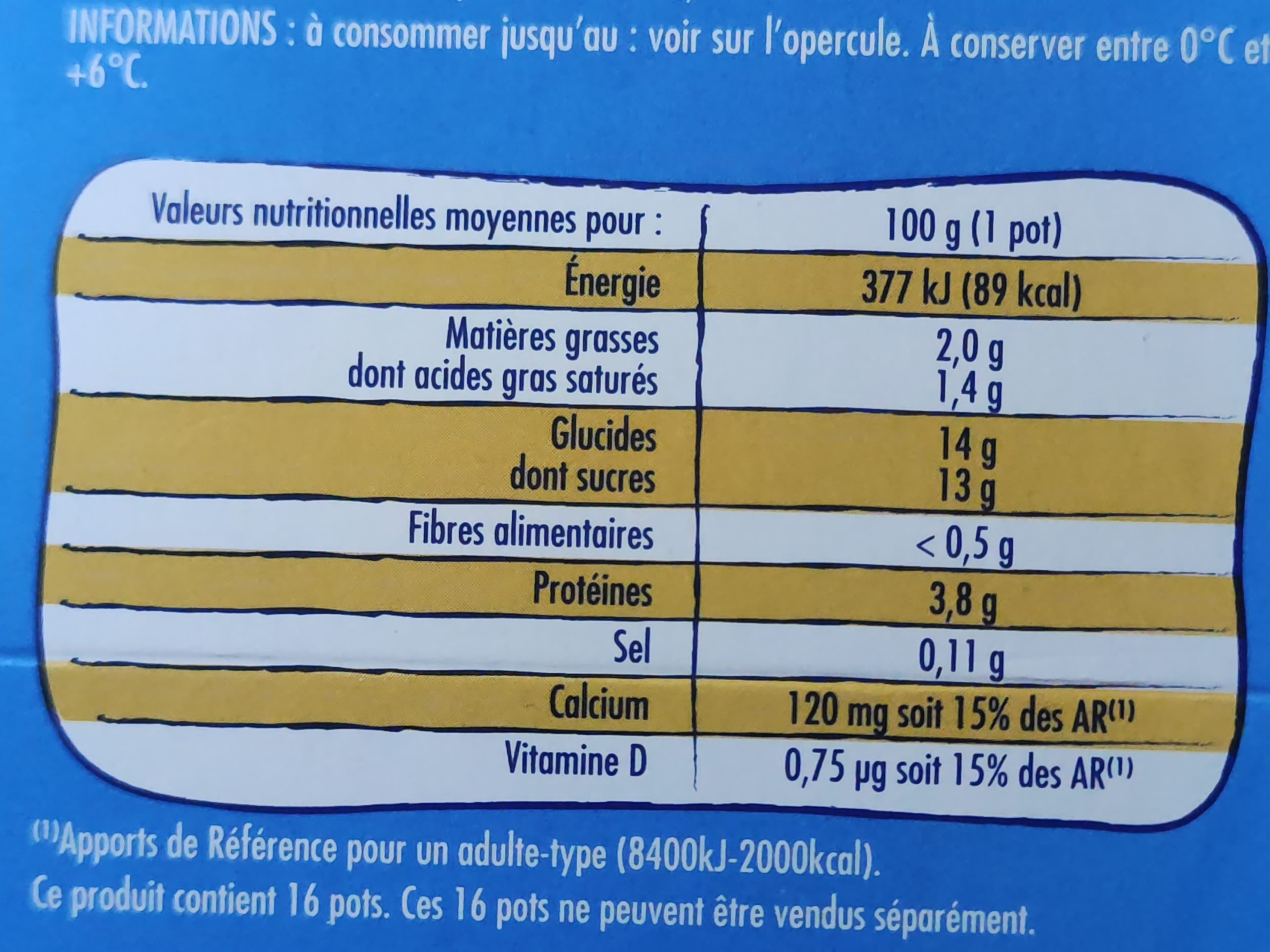 Les Mousquetaires yaourt brassé fruits p'tit onctueux X16 - P'tits Prods packshot