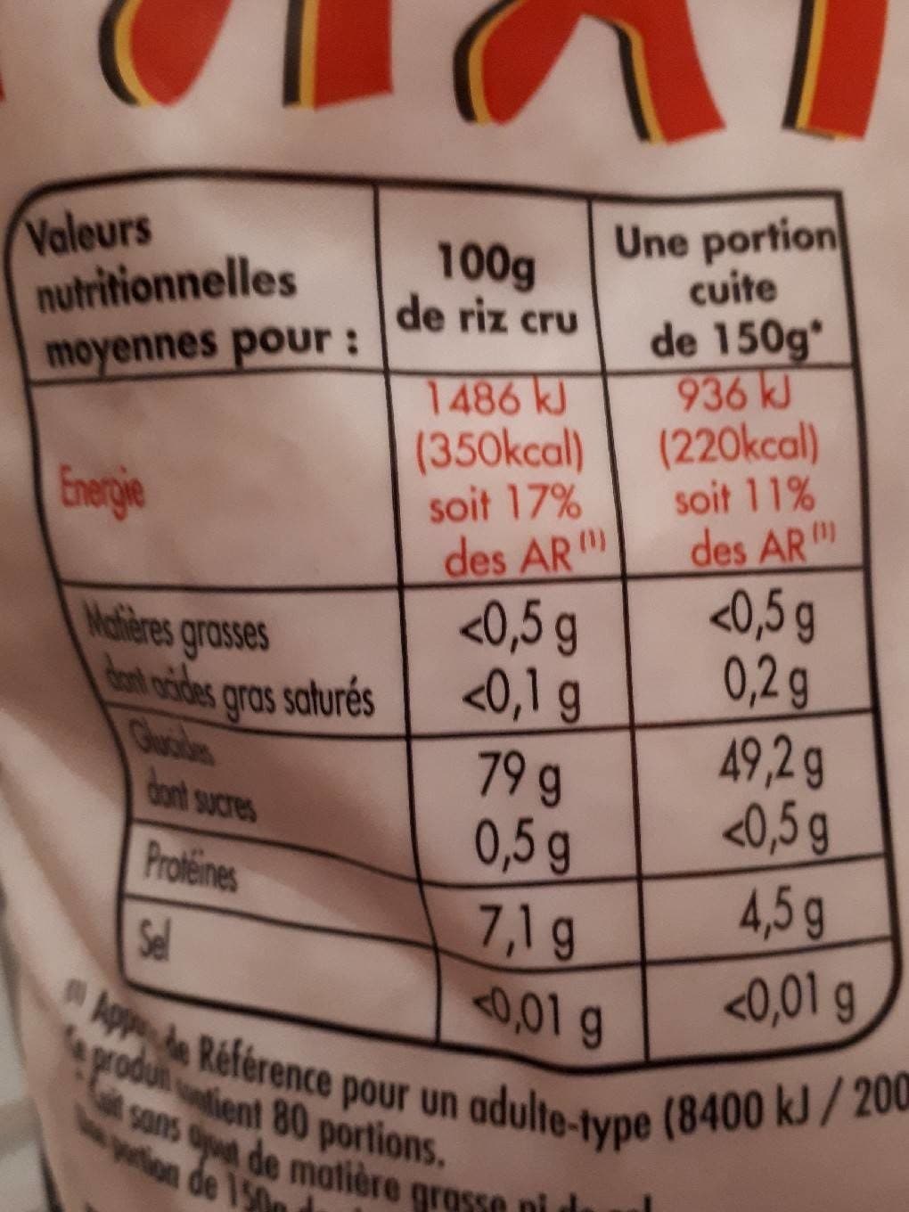 La jonque Riz Thaï naturellement parfumé sachet packshot