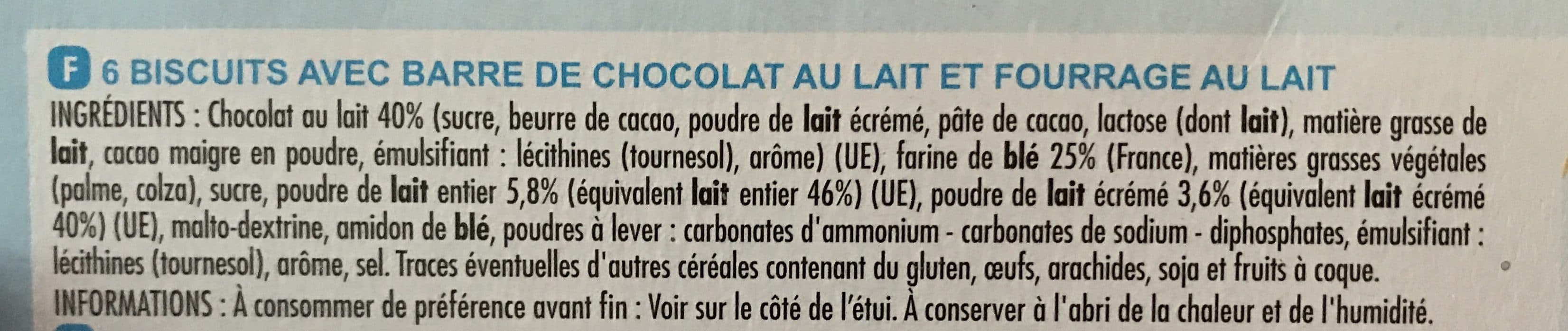 Chabrior Barre lait -120g = TH choco crème packshot