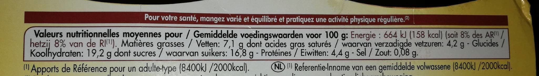 Paturages Creme aux œufs saveur vanille 8x100g packshot