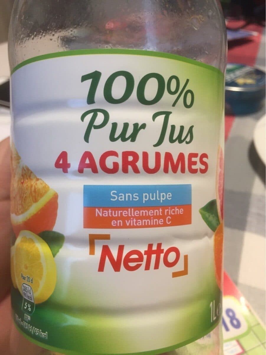 Netto Pj 4 agrumes pet 1l packshot