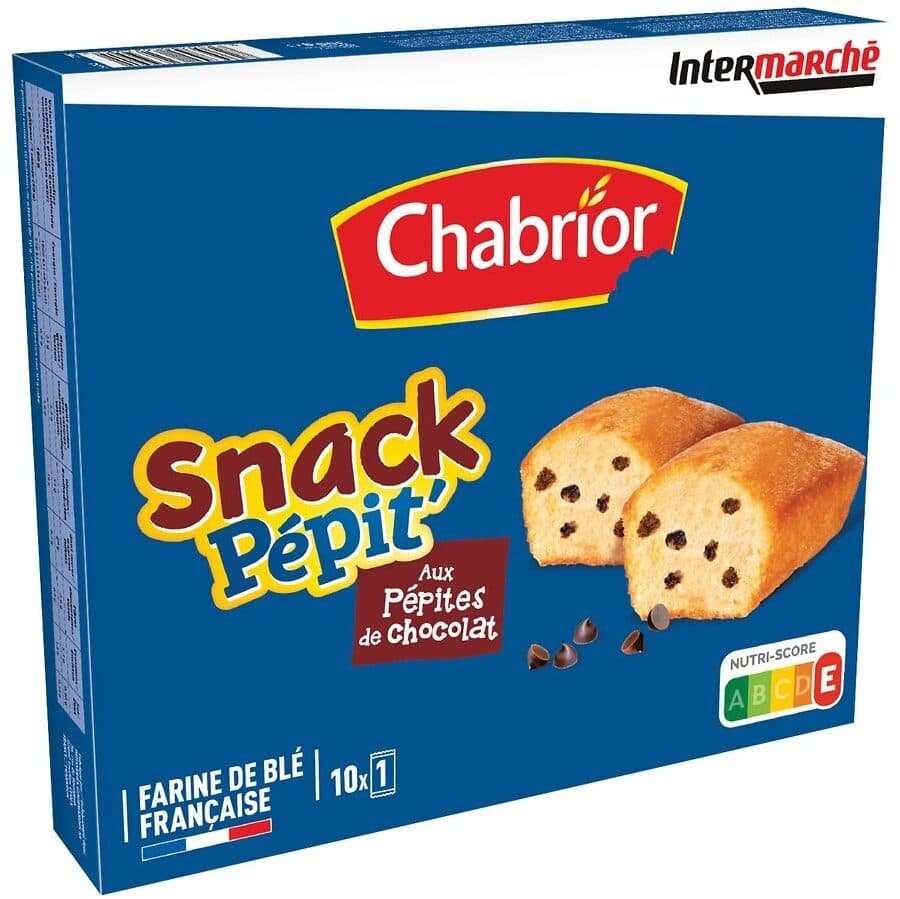 Chabrior Snack Pépit' - aux pépites de chocolat x10 - 300 g - P'tits Prods packshot
