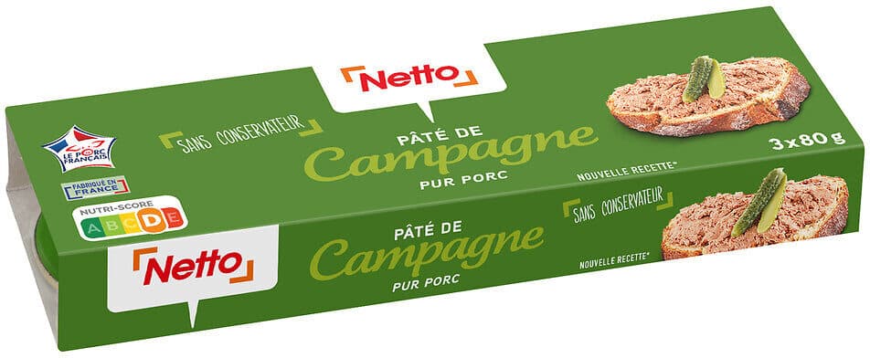 Netto Paté de campagne - 3 x 80 g / packshot