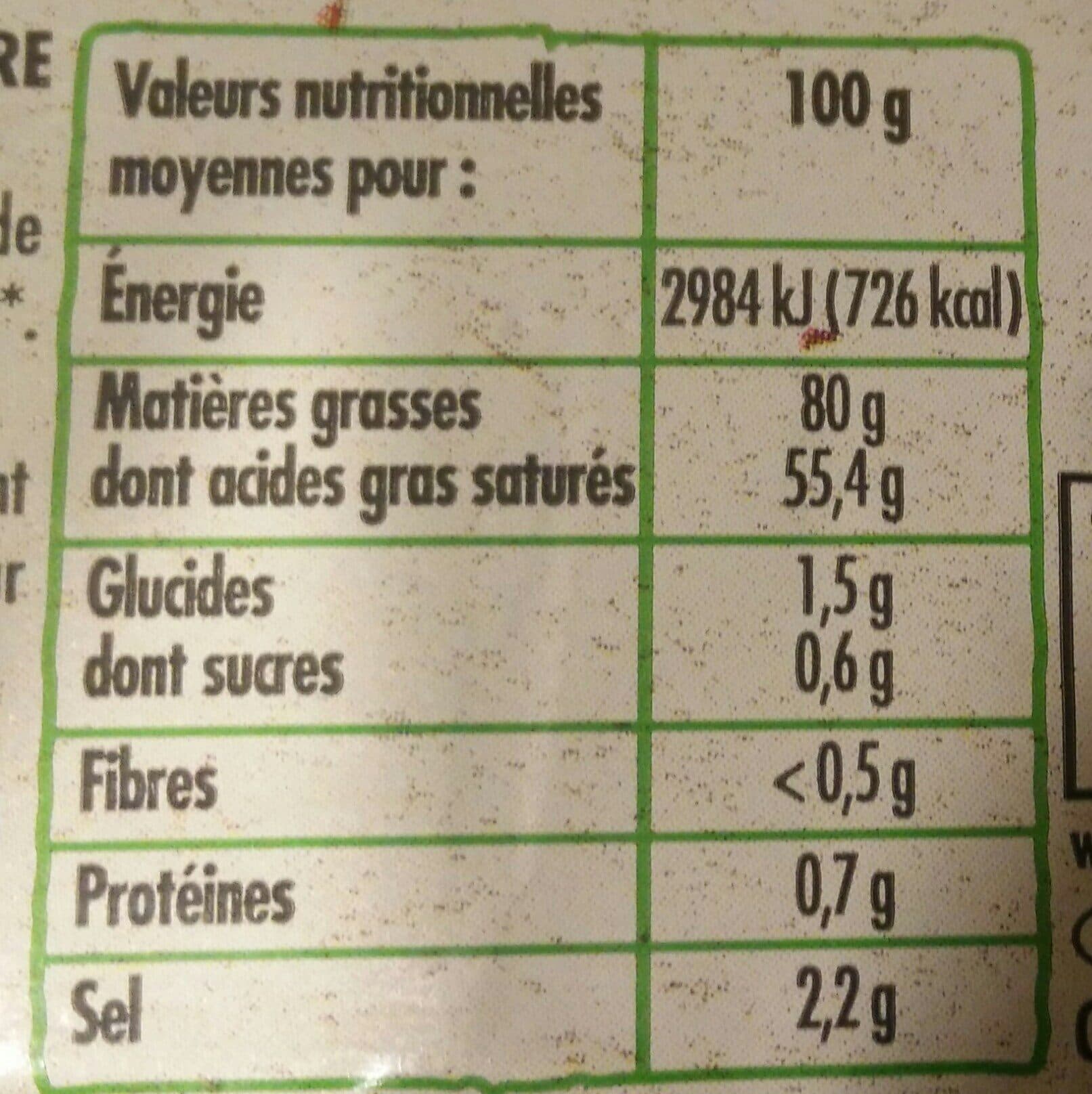 Paturages BEURRE BIOLOGIQUE 1/2 SEL MOULE 250g origine France packshot