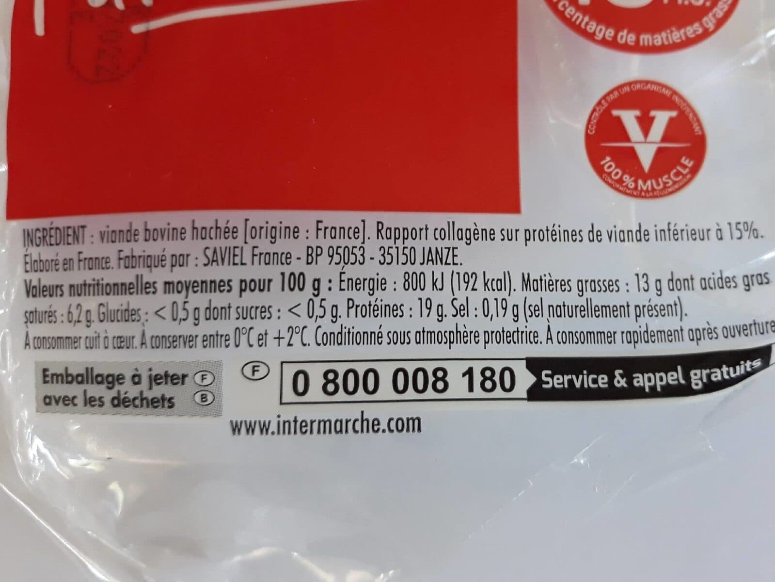 Jean Rozé Steaks hachés 15% - 8 x 100g packshot