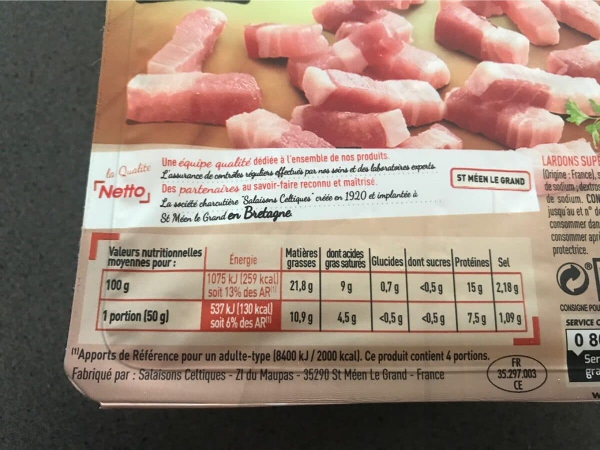 Netto Lardons nature 200g packshot