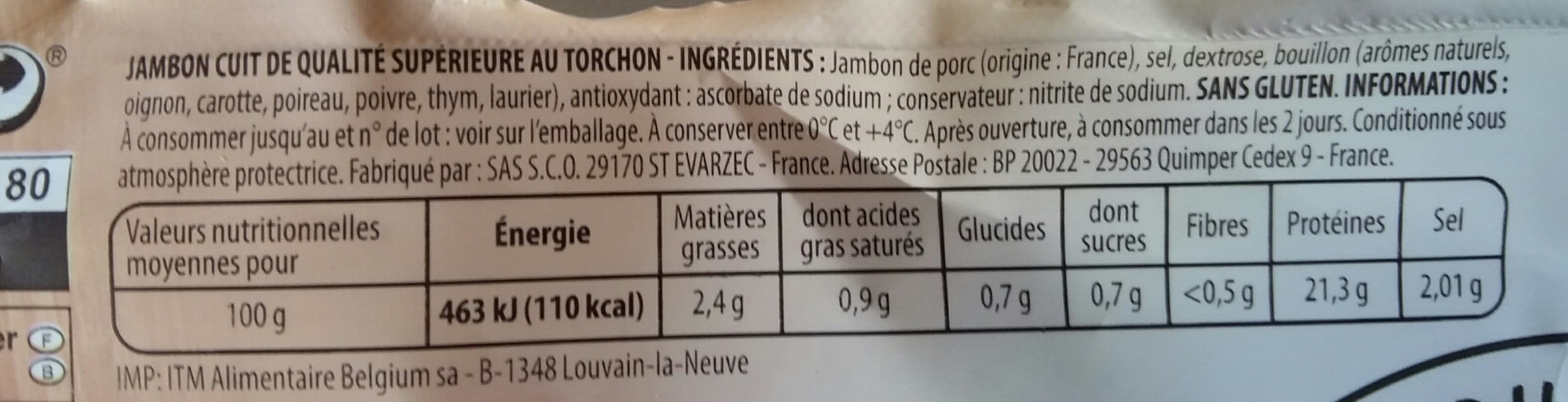 Monique ranou Jambon sup dd torchon csn 4t 160g packshot