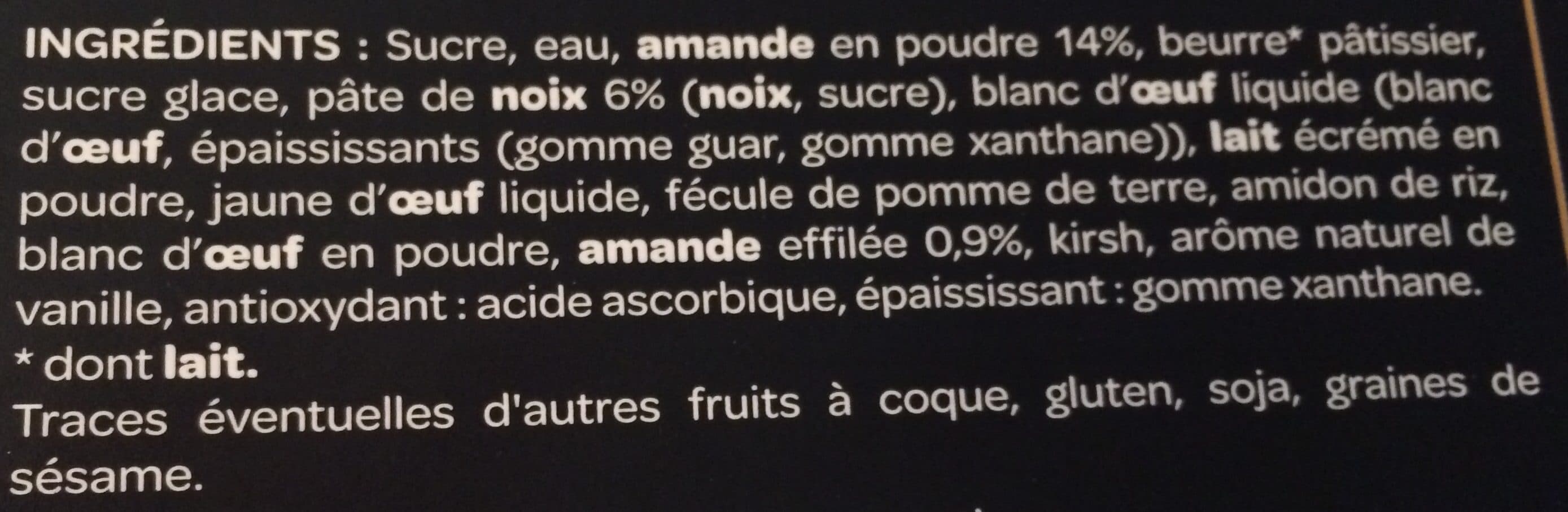 LES CRÉATIONS Le Succès aux Noix packshot
