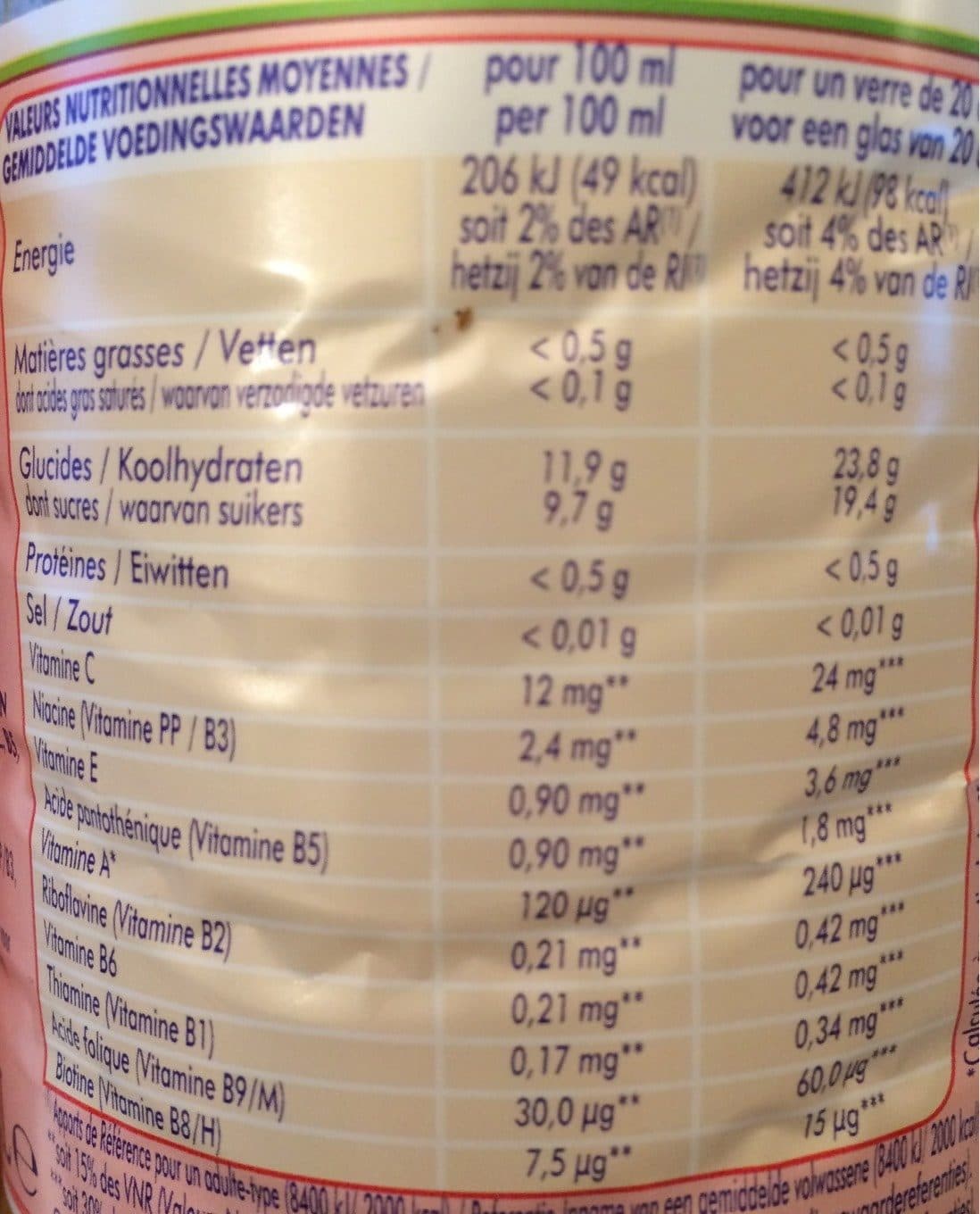 Intermarché Abc 10 vitamines pet 1l packshot