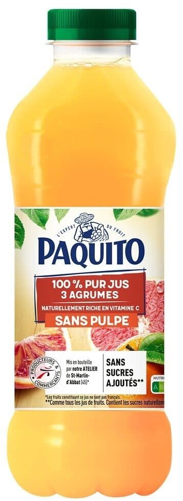Paquito Pj 3 agrumes pet 1l packshot