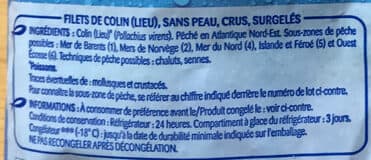 Odyssée FILETS DE COLIN (Lieu) MSC 800G packshot