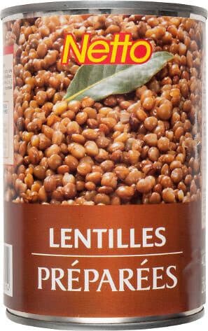 Netto Lentilles préparées - 1/2 packshot