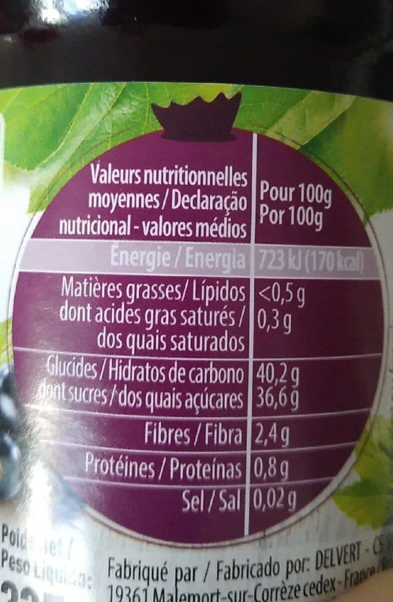 Paquito Confiture allégée cassis packshot