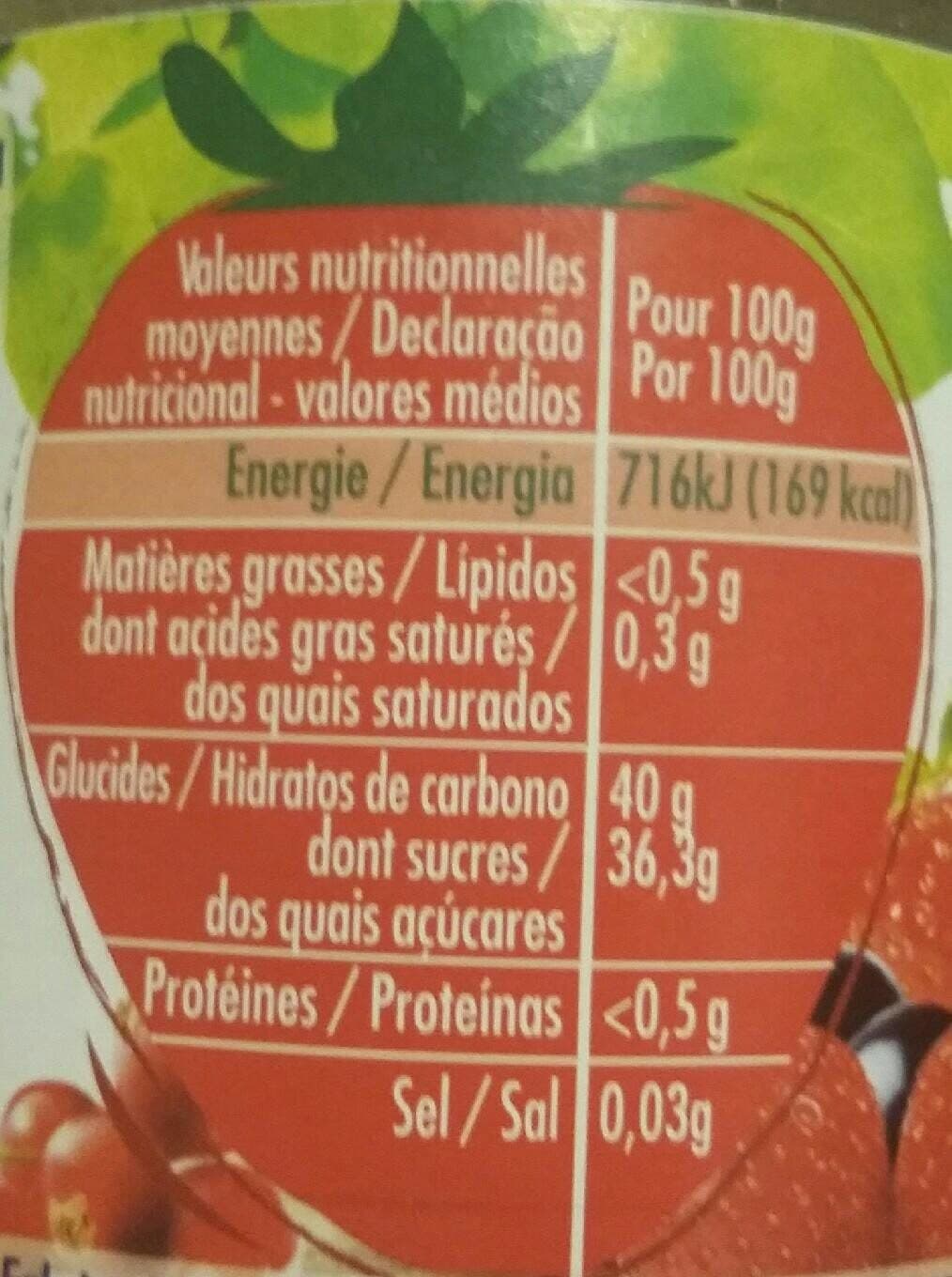 Paquito Confiture allégée 4 fruits rouges packshot