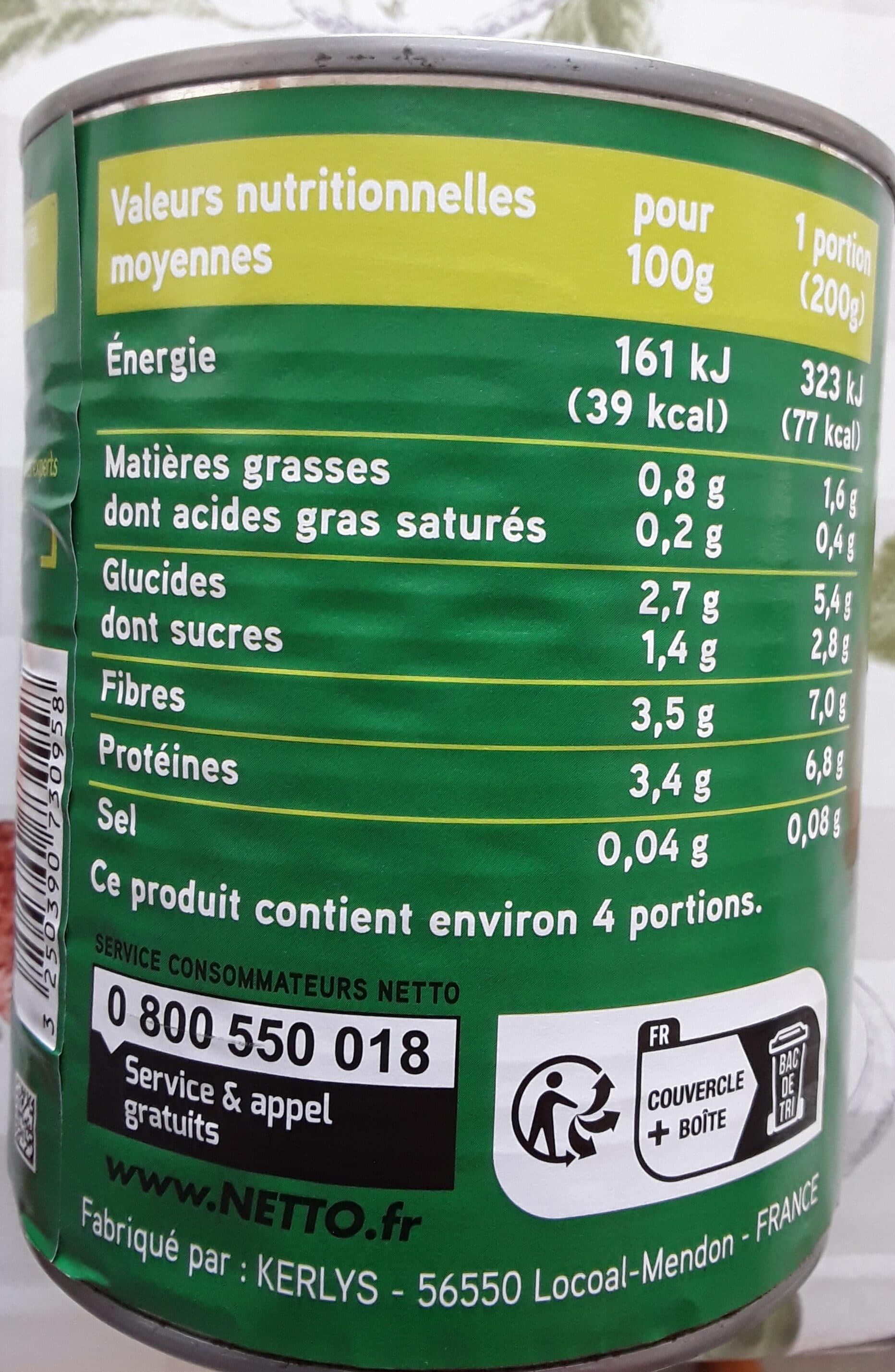 Netto Epinards hachés - 4/4 765g packshot