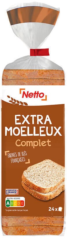 Netto Extra moelleux complet 500g packshot