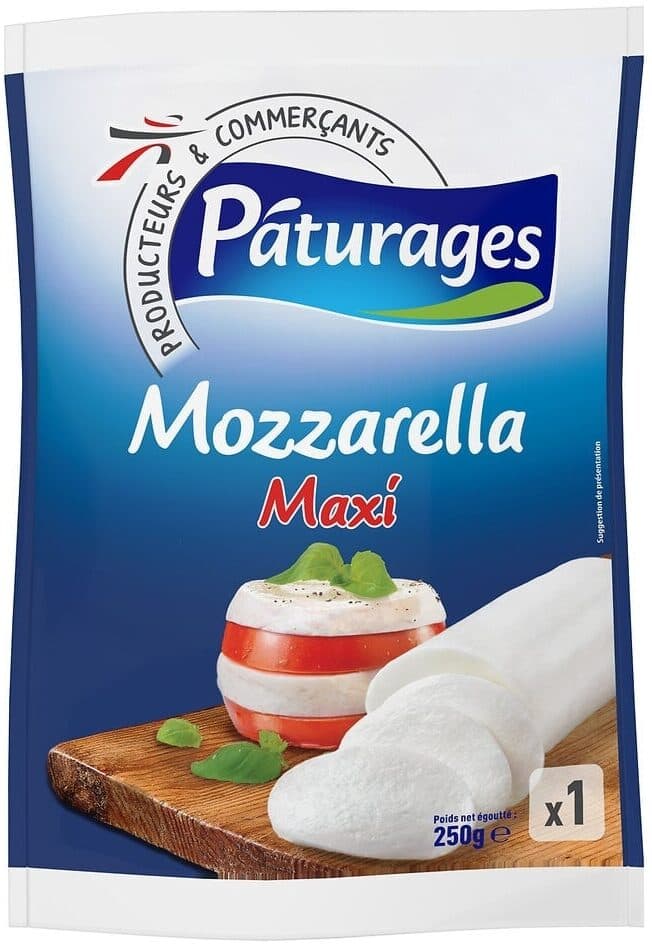 Pâturages Mozzarella lp 250g packshot