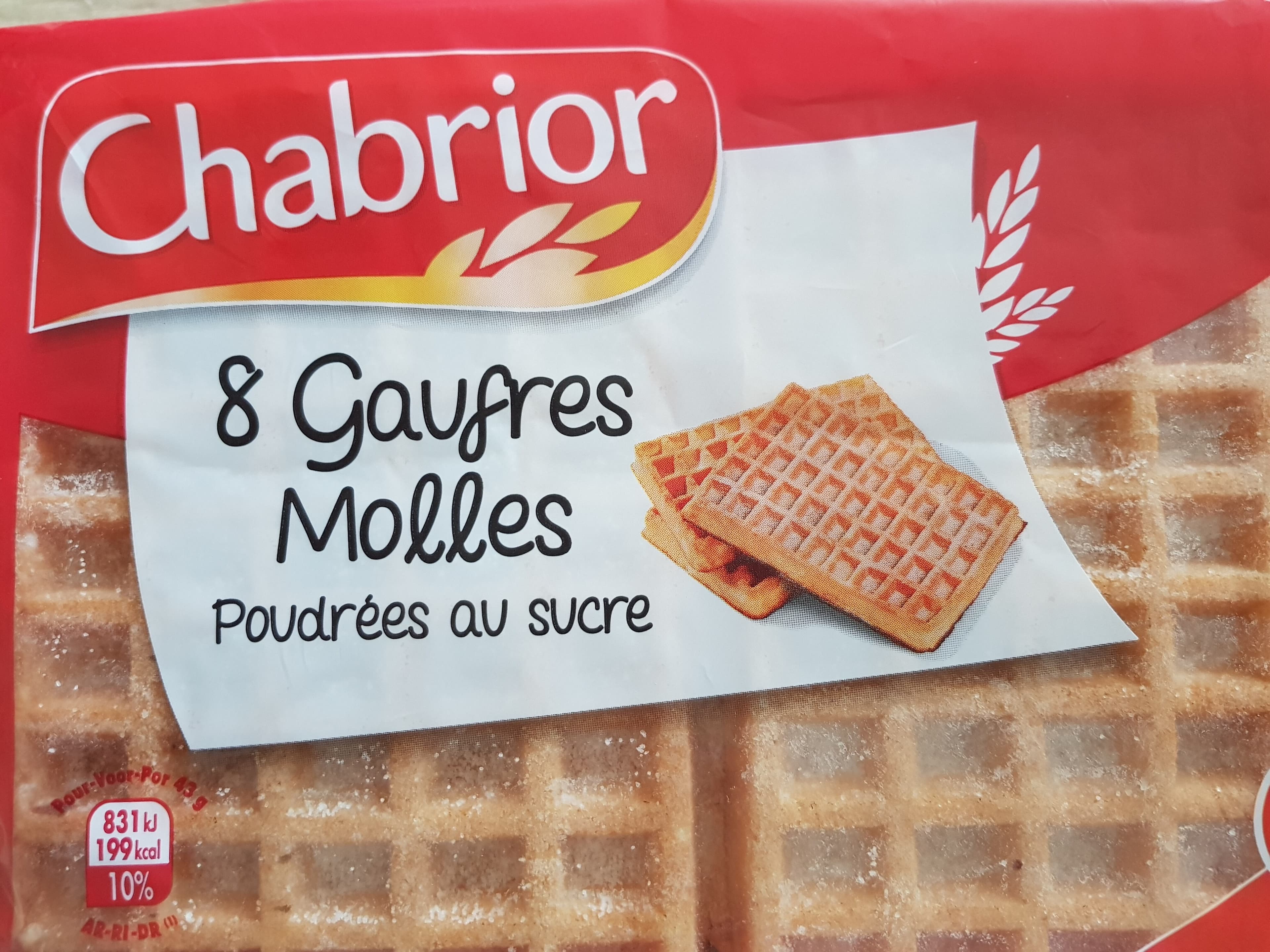 Chabrior Gaufres molles poudrées au sucre packshot