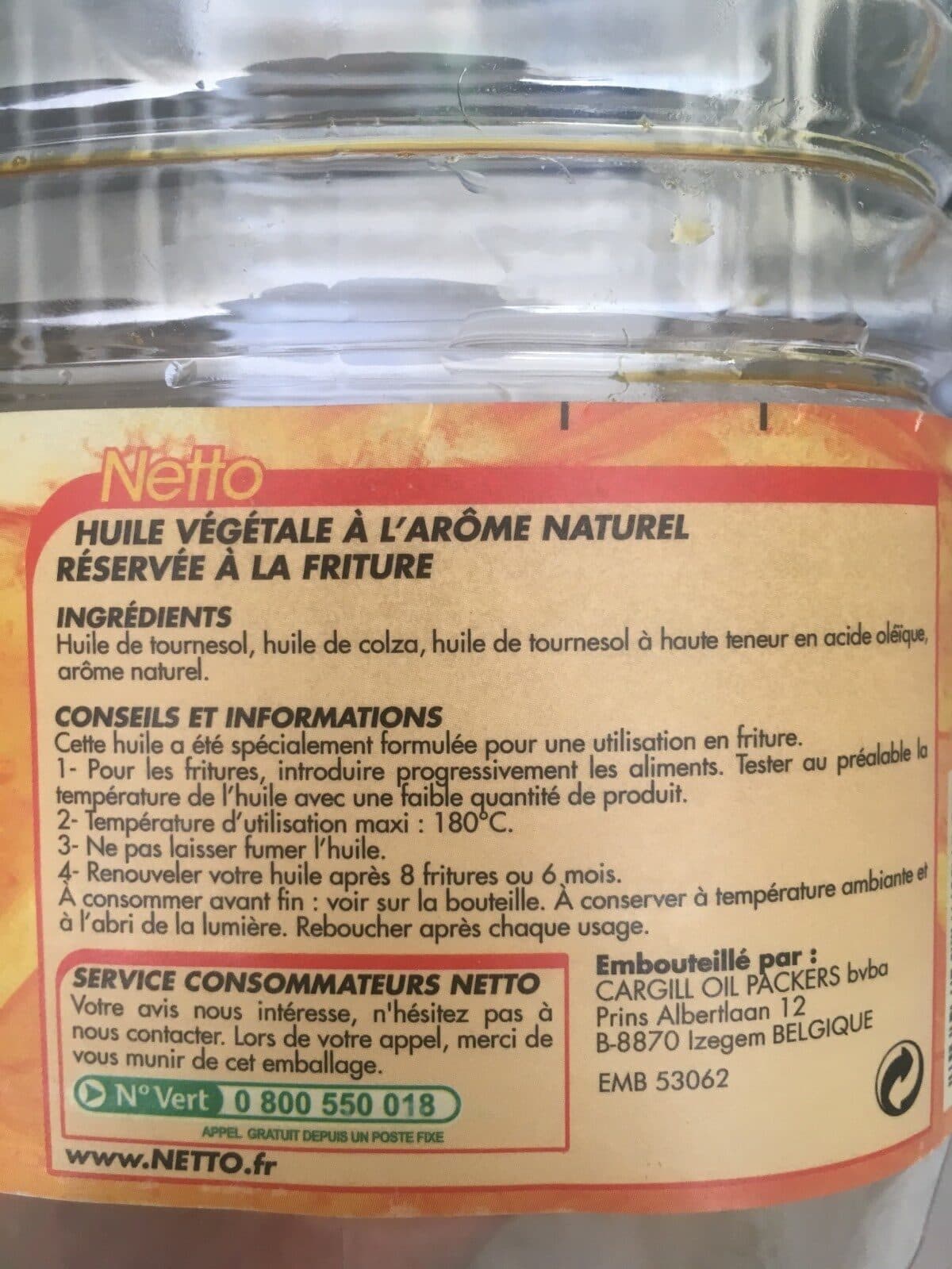 Netto Huile de friture NETTO 6X2L packshot