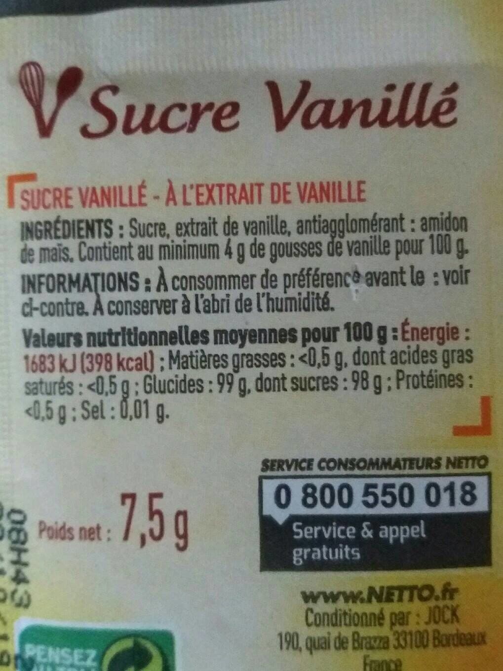 Netto SUCRE VANILLE 10 x packshot