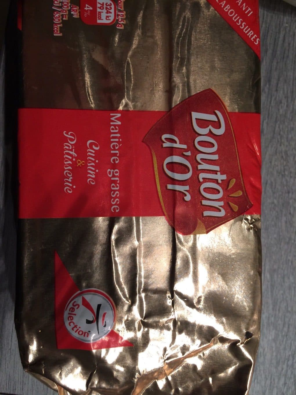 Bouton d'or Matière grasse cuisine & pâtisserie packshot