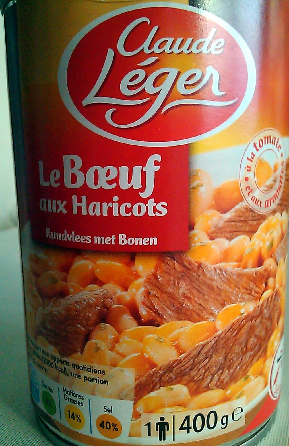 Claude Léger Le Bœuf aux Haricots (1 portion) packshot
