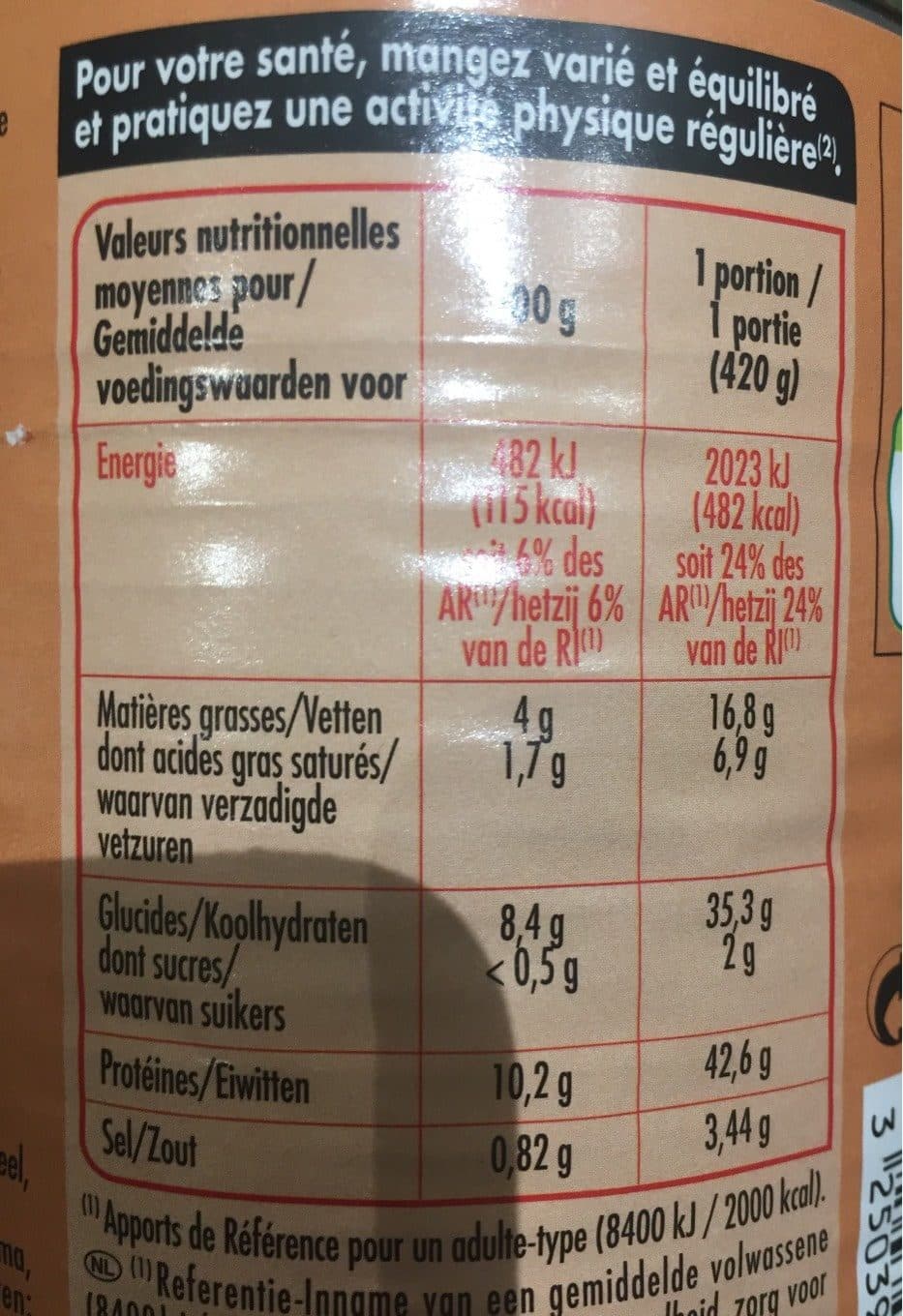 Claude Léger Petit salé aux lentilles 840g packshot