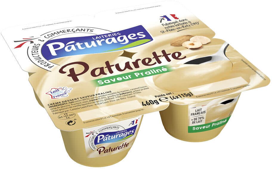 Paturages Paturette cd praline 4x115g packshot