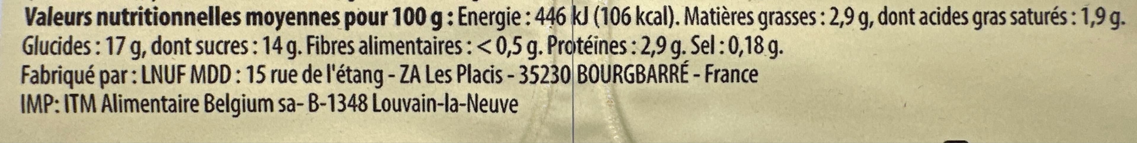 Intermarché Paturette saveur vanille packshot