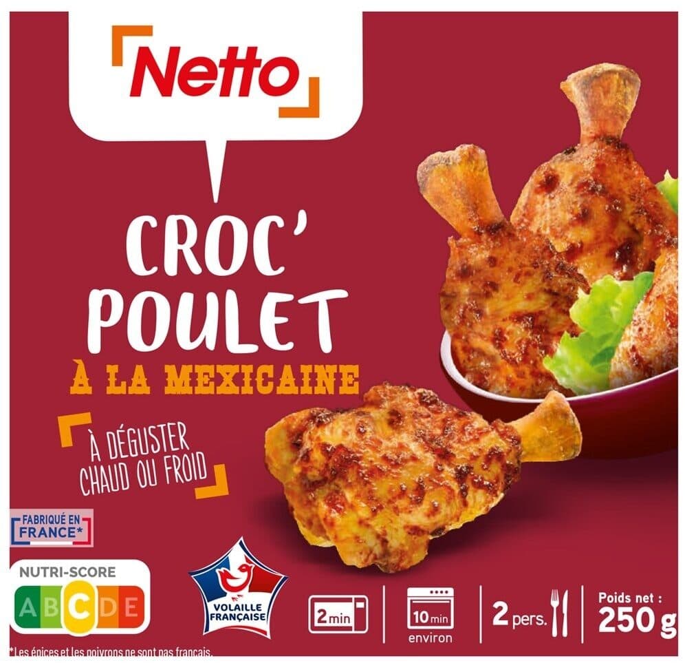 Netto Croc' poulet a la mexicaine 250g packshot
