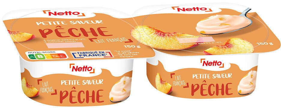 Netto Petite saveur peche 2x150g packshot