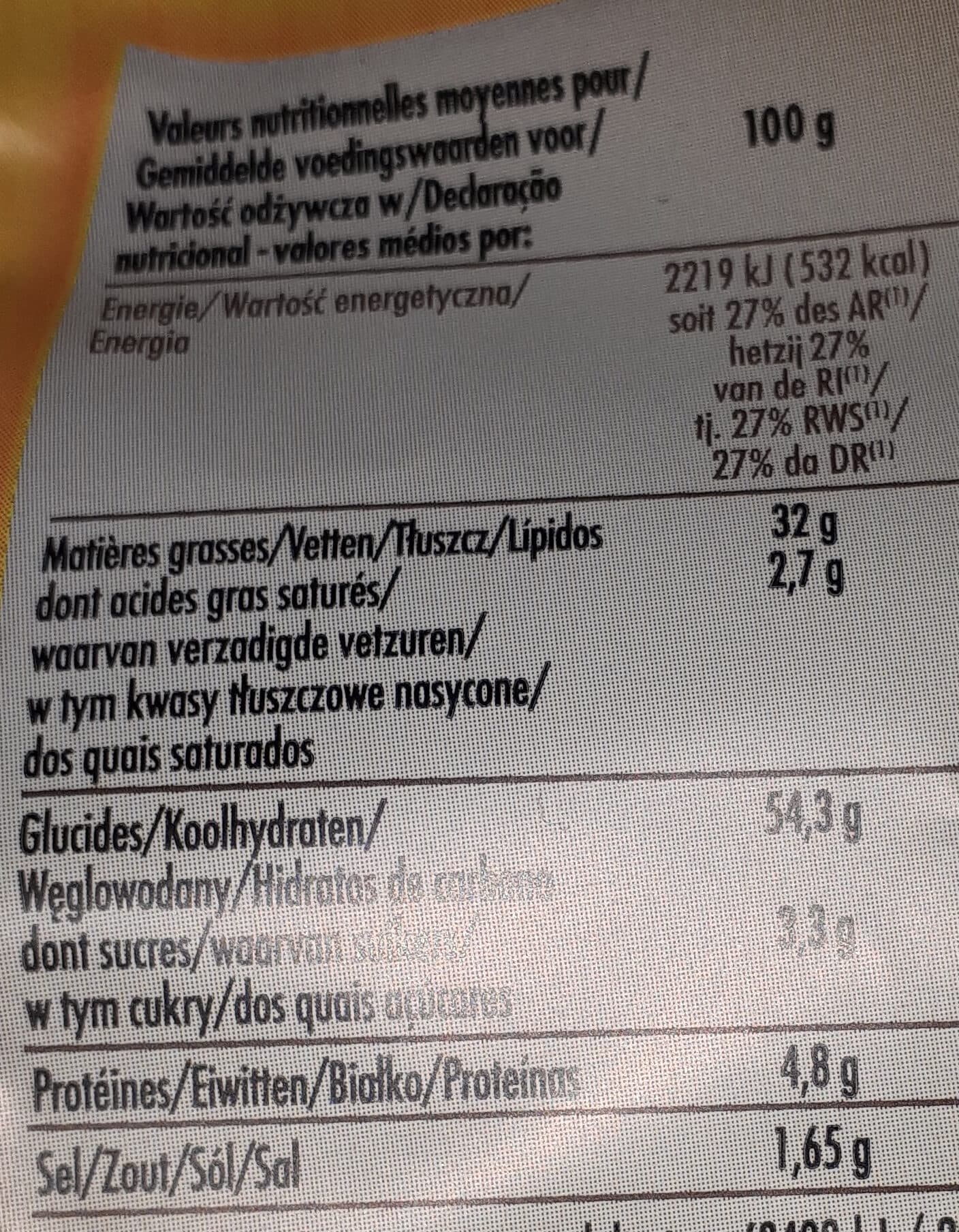 Bouton d'or Chips à l'ancienne saveur moutarde packshot