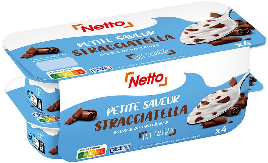 Netto Petite saveur stracciatella 4x150g packshot
