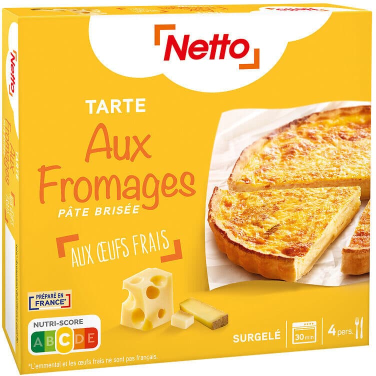 Netto Tarte aux Fromages surgelée 400g packshot