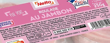 Netto Roulade au jambon 2x7t 250g packshot